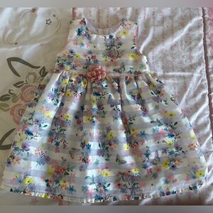 4T, Wonder Nation Floral Dress with Pink Accents